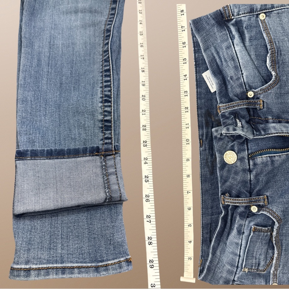 Seven7 Women's Blue Skinny Jeans - Picture 2 of 4